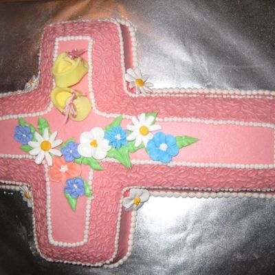 Christening Cake For Baby Girl