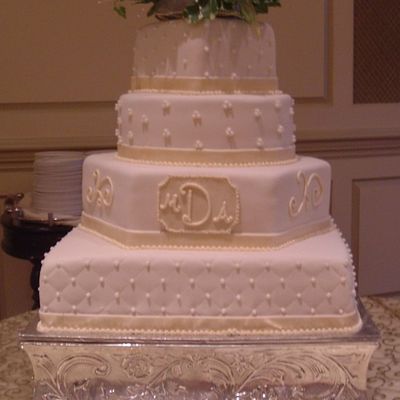 Multi-Shape Wedding Cake (Megan's Cake)