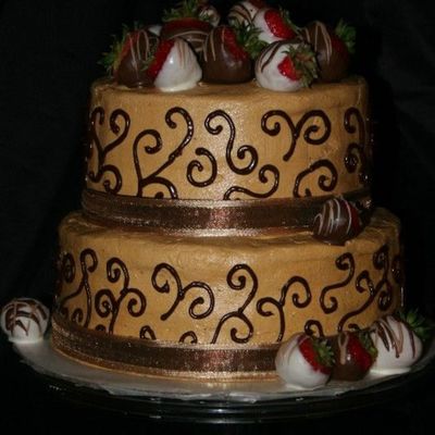 Chocolate Swirls And Strawberries