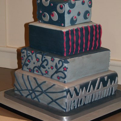 Fun And Funky Wedding Cake