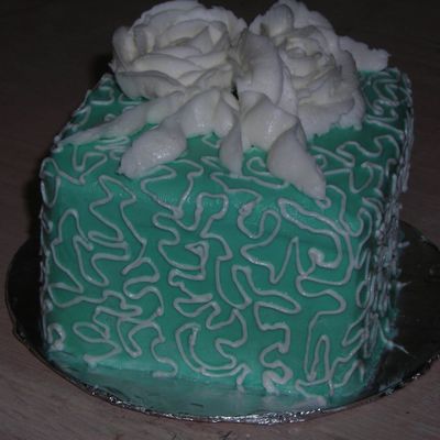 Mint And White Mini Cake