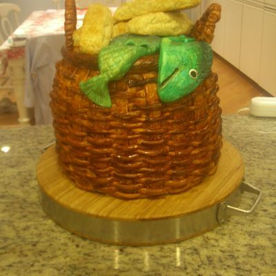 Basket With Loaves And Fishes