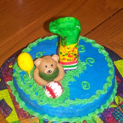 Teddy Bear Smash Cake