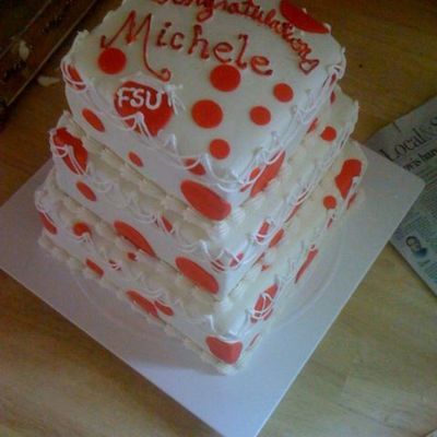 Fresno State Graduation Cake