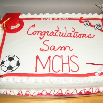 High School Graduation Cake For A Young Man