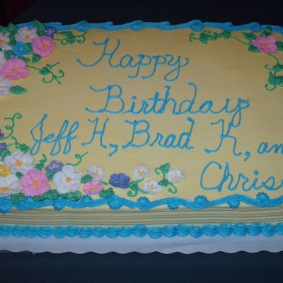 Birthday Cake For Monthly Cake Order