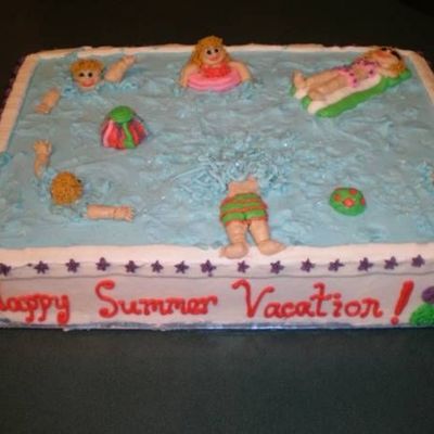 Happy Summer Vacation Swimming Pool