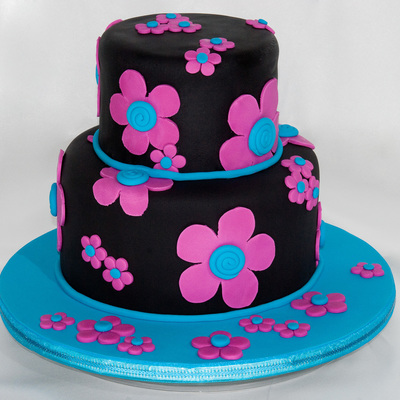 Flower Power Birthday Cake