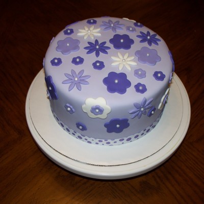 Purple Flower Cake