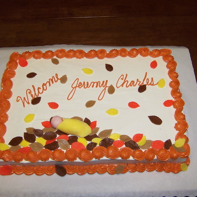 Fall Baby Shower Cake