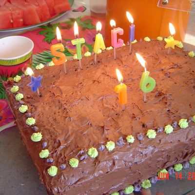Sweet Sixteen Chocolate Birthday Cake