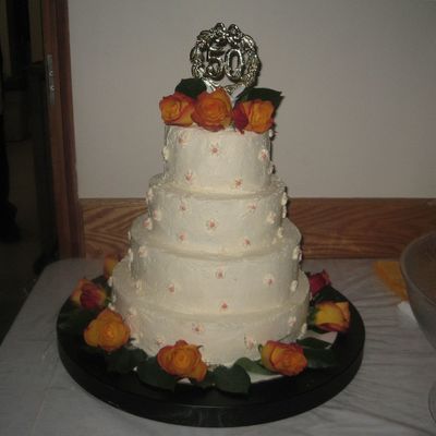 My Grandparent's 50Th Anniversary Cake.