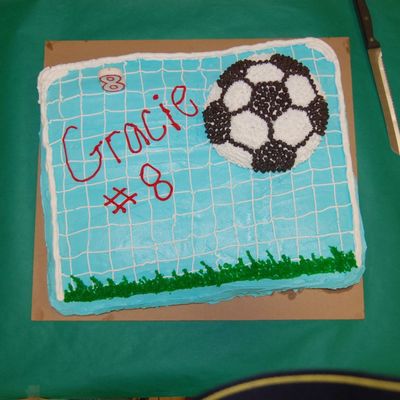 8Th Birthday Soccer Cake