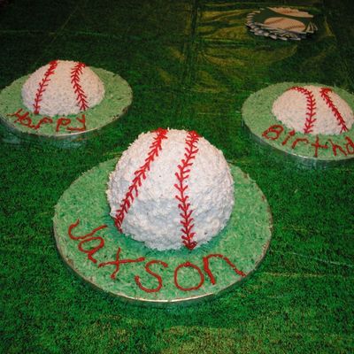 My 2 Year Olds Baseball Cake