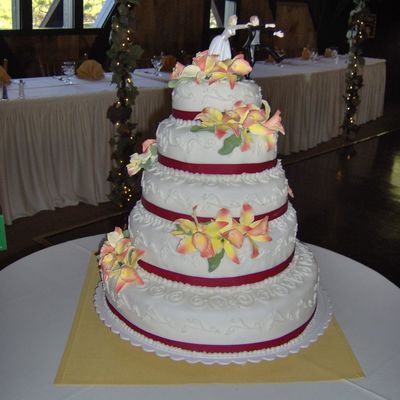 Fondant Fall Wedding Cake