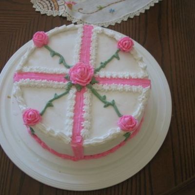 Pink Rose Cake
