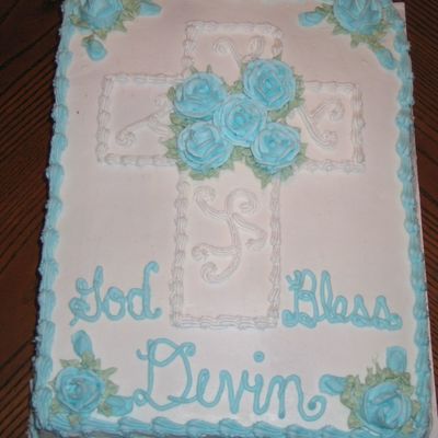 Baby Christening Cake