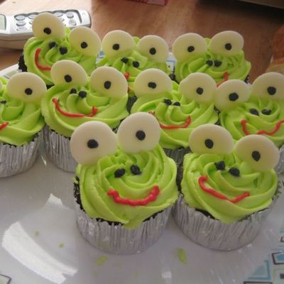 Froggy Cupcakes