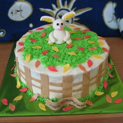 Fall Bunny Cake