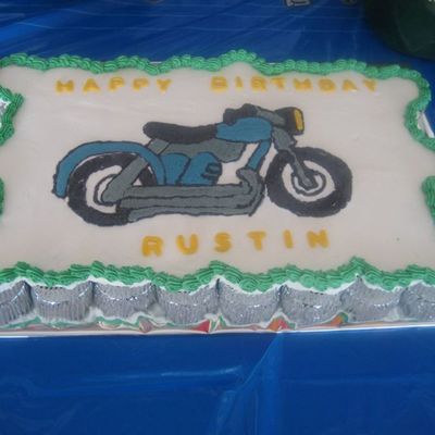 Motorcycle Cupcake Cake