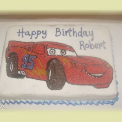Cars Cake For Robert