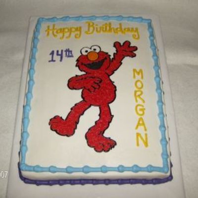 Morgan 14Th Elmo Cake