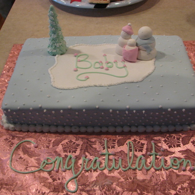 Kurtis And Jamie's Baby Shower Cake