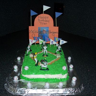 Baseball Field Cake