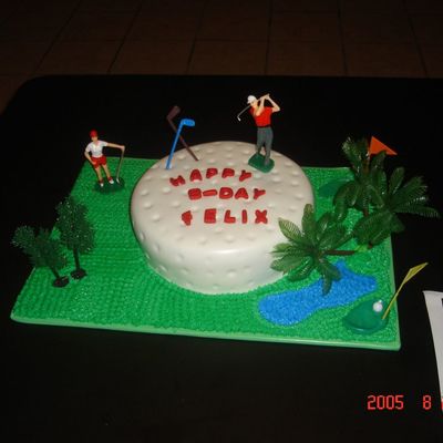 Golf Ball Cake
