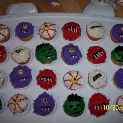 Mini Monster Cupcakes