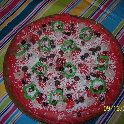 Pizza Cookie Cake