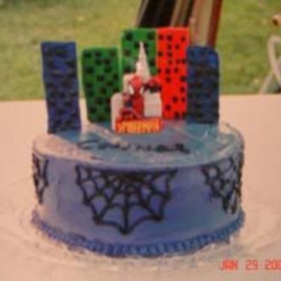 Spiderman Birthday Cake