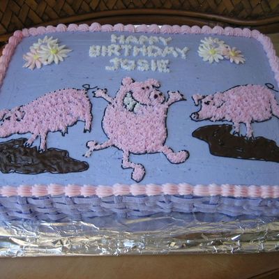 Birthday Girl Loves Pigs