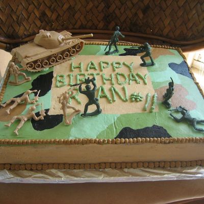 Camouflage Army Cake