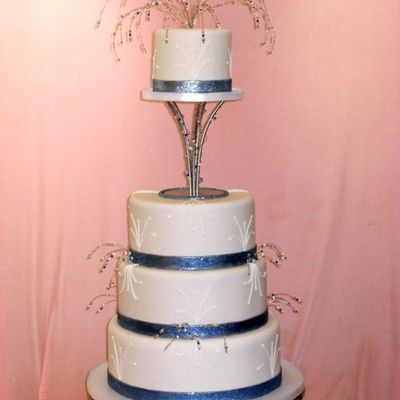 Sparklers Wedding Cake