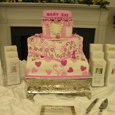 Mary Kay Fondant Cake