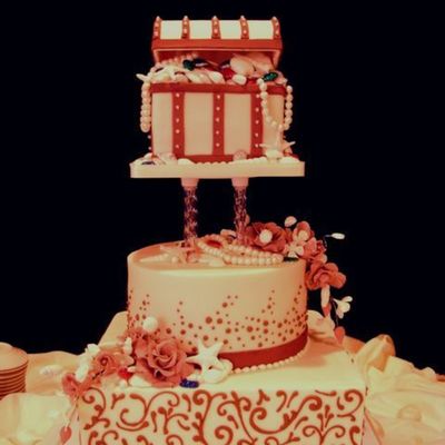 Treasure Chest Wedding Cake