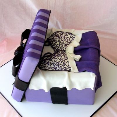 Purple Box With Lingerie