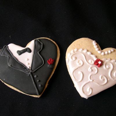 Bride And Groom Hearts