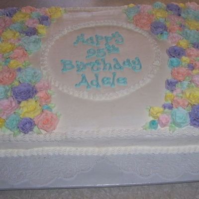 Birthday Cake And Flowers