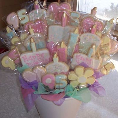 Pastel Birthday Cookies