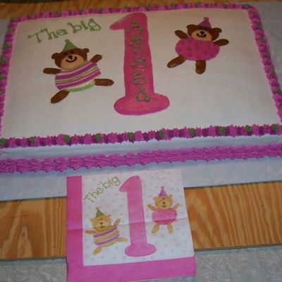 First Birthday Bear Cake