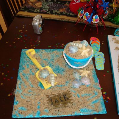 Bucket And Shovel Cake Blue