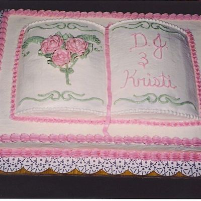 Bridal Shower Book Cake