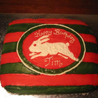 Rabbitohs Birthday Cake