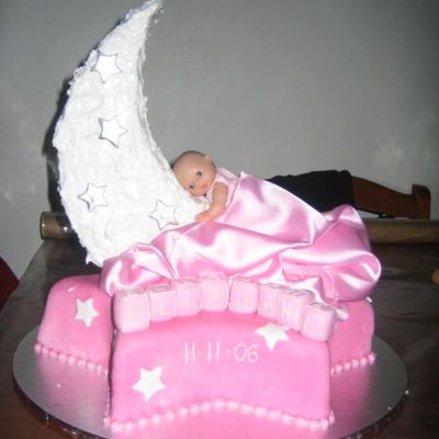 Sun And Moon Naming Day Cake