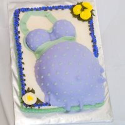 Spring Pregnant Belly Cake