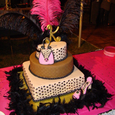 Feather Birthday Cake