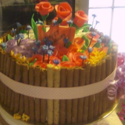 Flower Basket Cake, Large One