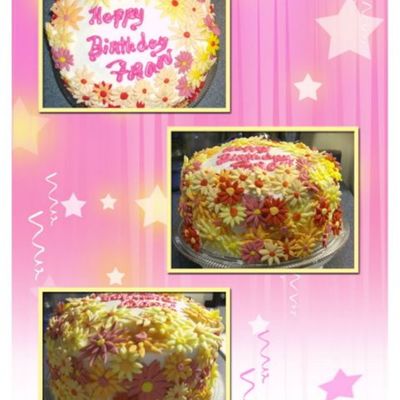 Colorful Daisy Cake